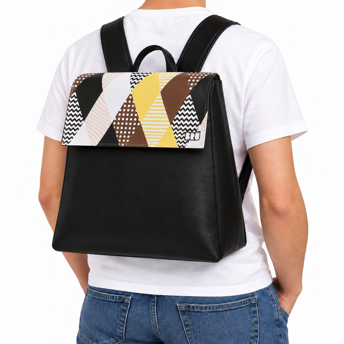 Zaino Mimì | Black – Venice Edition Brown – indossata