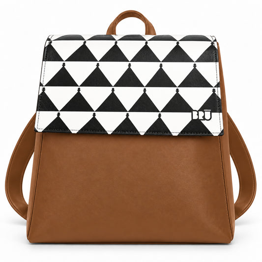 Zaino Mimì | Brown – Apulia Edition Black – frontale