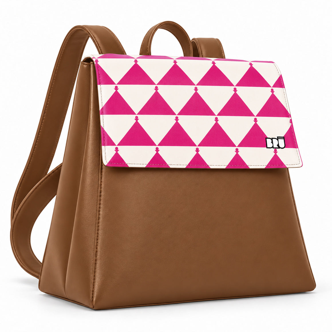 Zaino Mimì | Brown – Apulia Edition Fuchsia – laterale