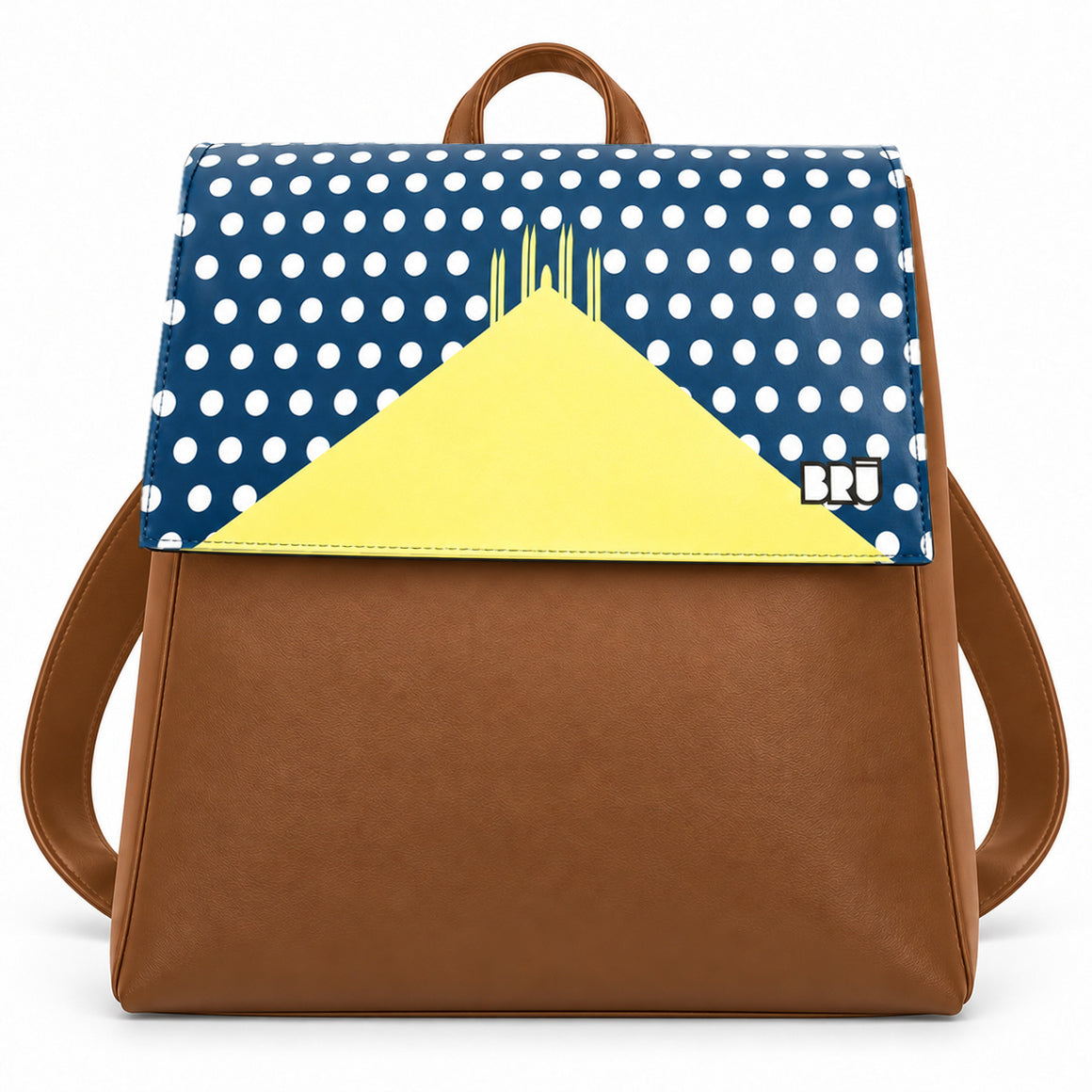 Zaino Mimì | Brown – Milan Edition Blue – frontale