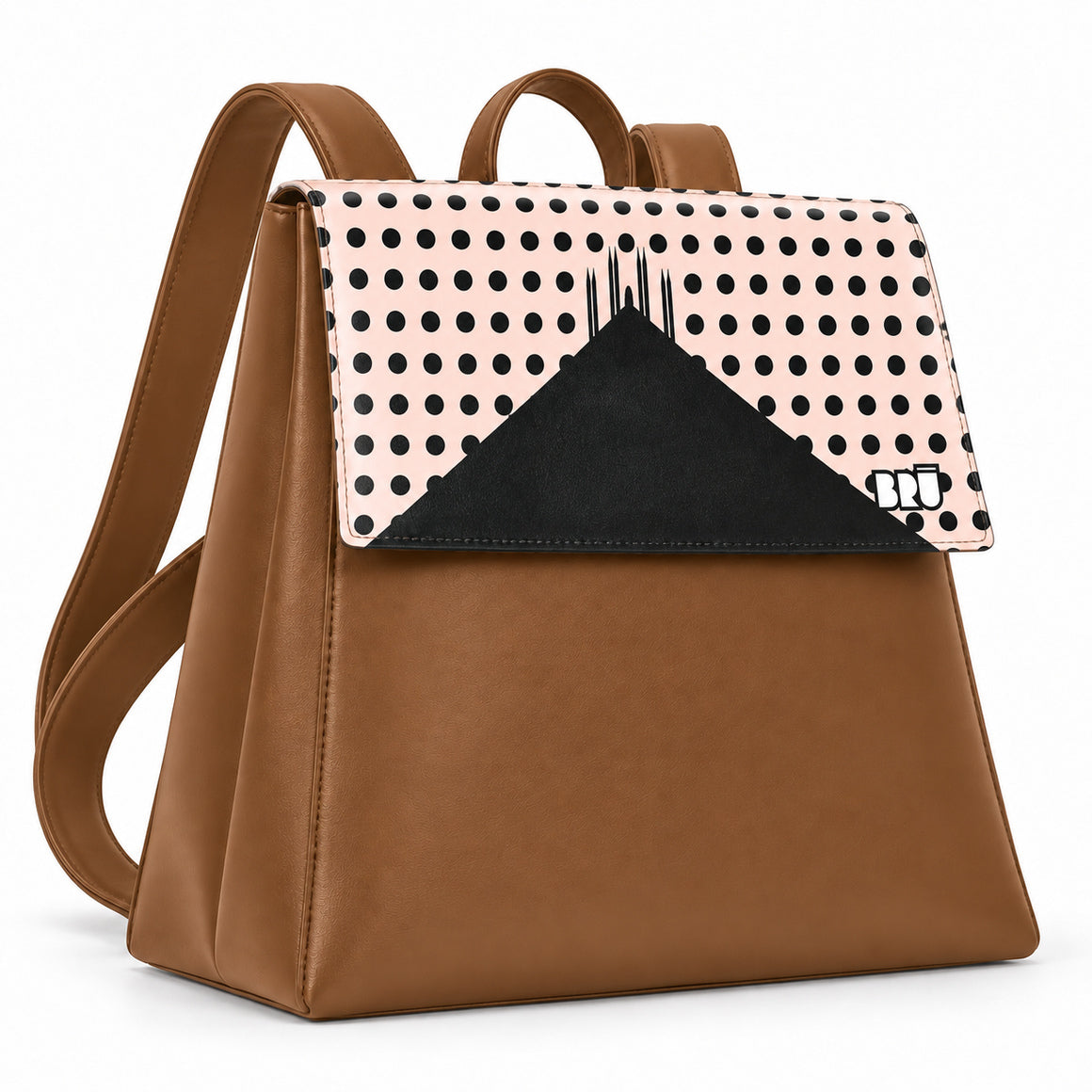 Zaino Mimì | Brown – Milan Edition Pink – laterale