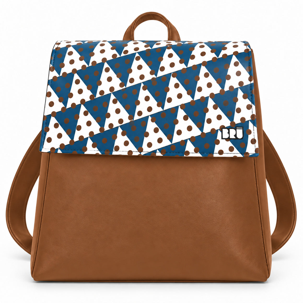 Zaino Mimì | Brown – Naples Edition Blue – frontale