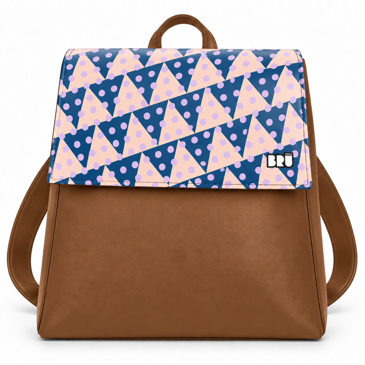 Zaino Mimì | Brown – Naples Edition Pink – frontale