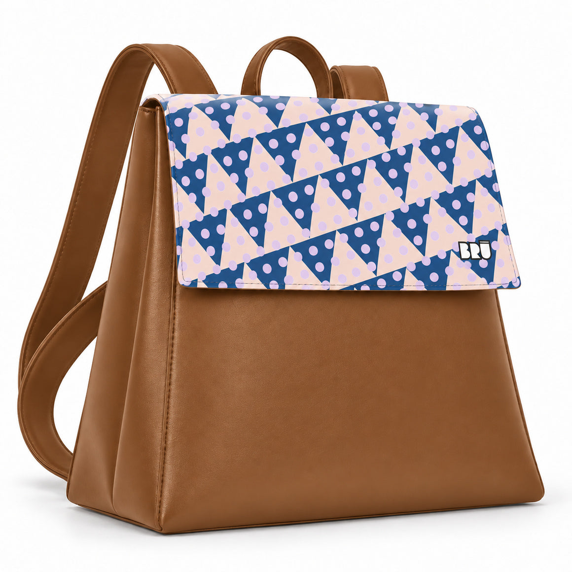 Zaino Mimì | Brown – Naples Edition Pink – laterale