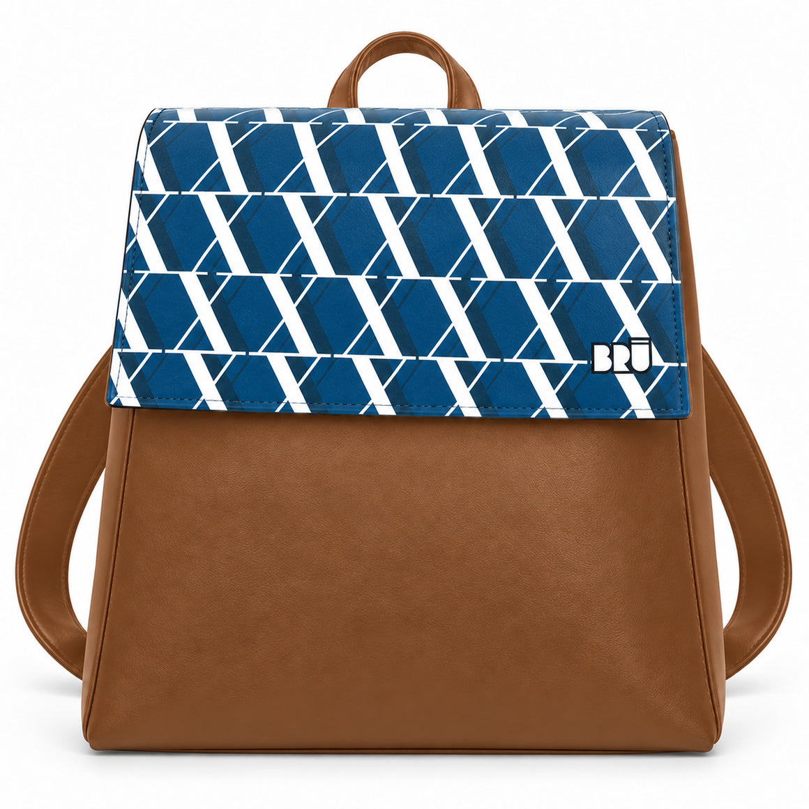 Zaino Mimì | Brown – Rome Edition Blue – frontale