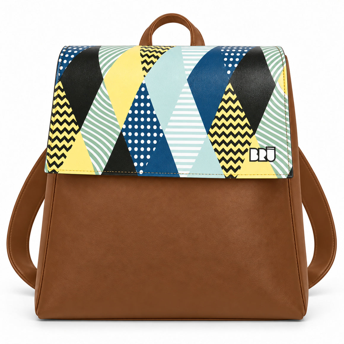 Zaino Mimì | Brown – Venice Edition Blue – frontale