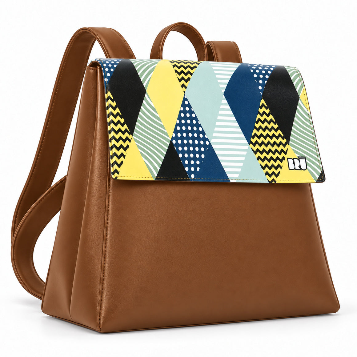 Zaino Mimì | Brown – Venice Edition Blue – laterale