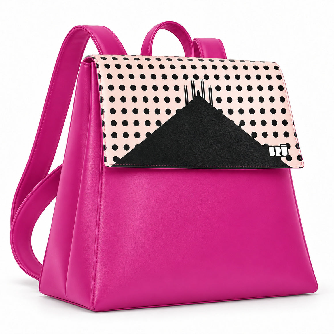 Zaino Mimì | Fuchsia – Milan Edition Pink – laterale