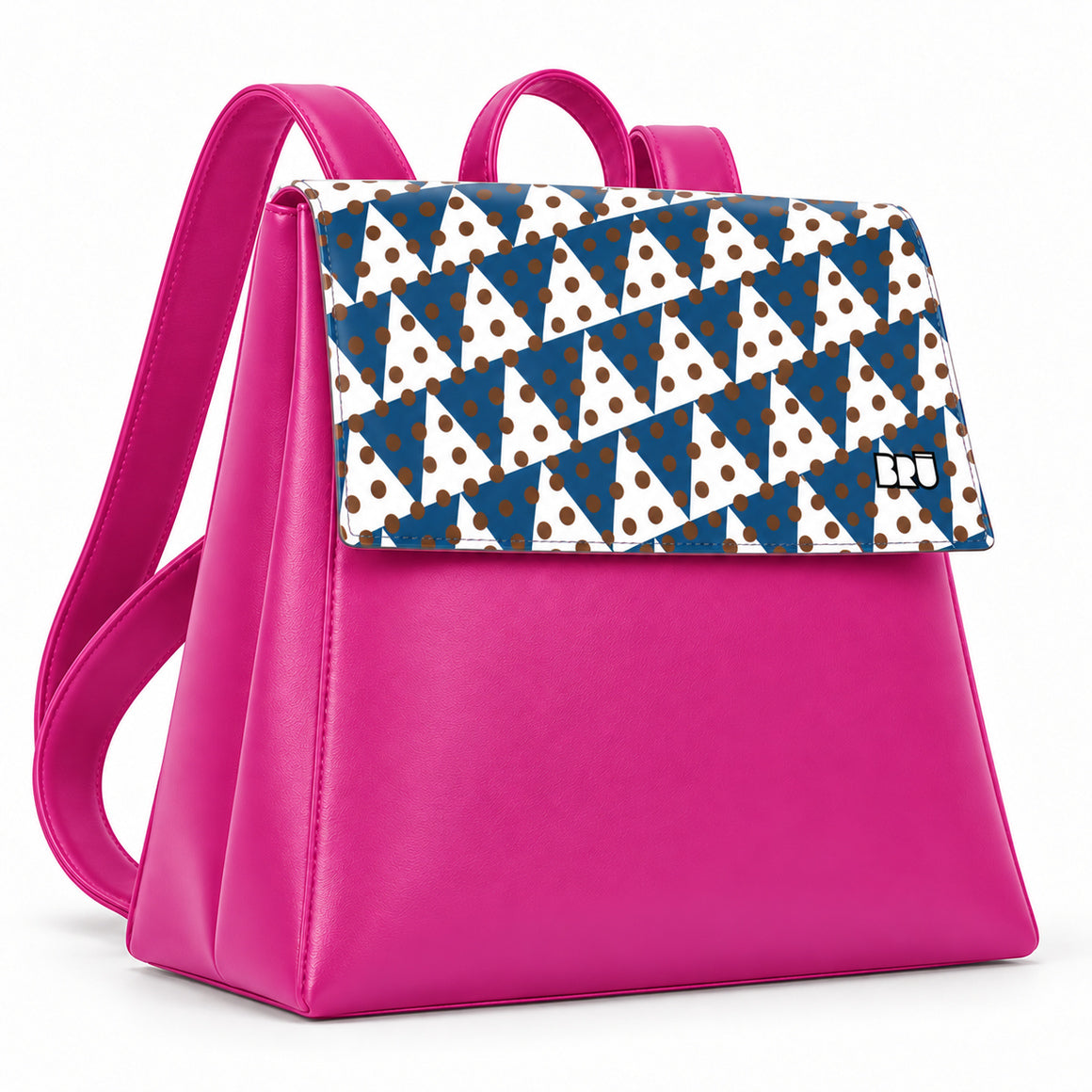 Zaino Mimì | Fuchsia – Naples Edition Blue – laterale