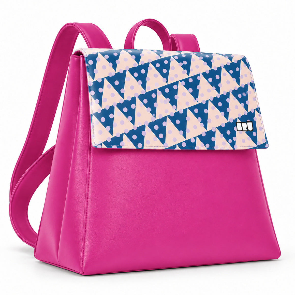 Zaino Mimì | Fuchsia – Naples Edition Pink – laterale