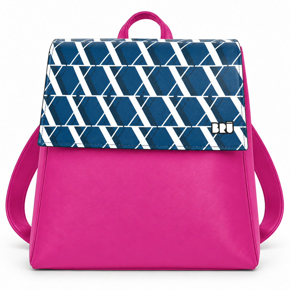 Zaino Mimì | Fuchsia – Rome Edition Blue – frontale