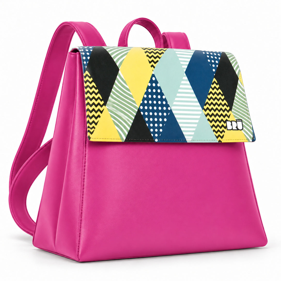 Zaino Mimì | Fuchsia – Venice Edition Blue – laterale
