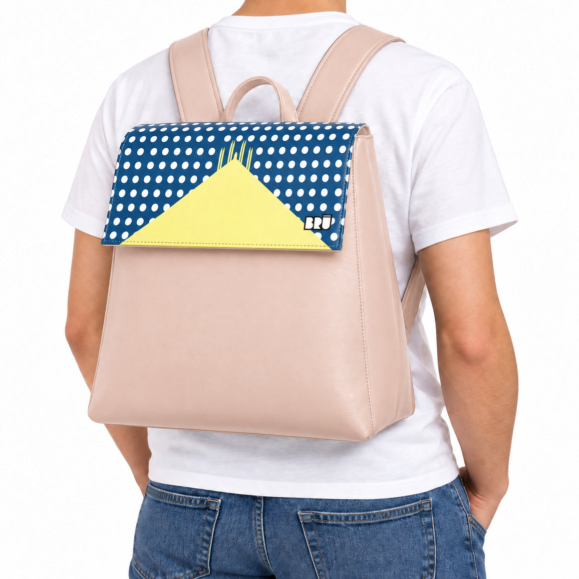 Zaino Mimì | Pink – Milan Edition Blue – indossata