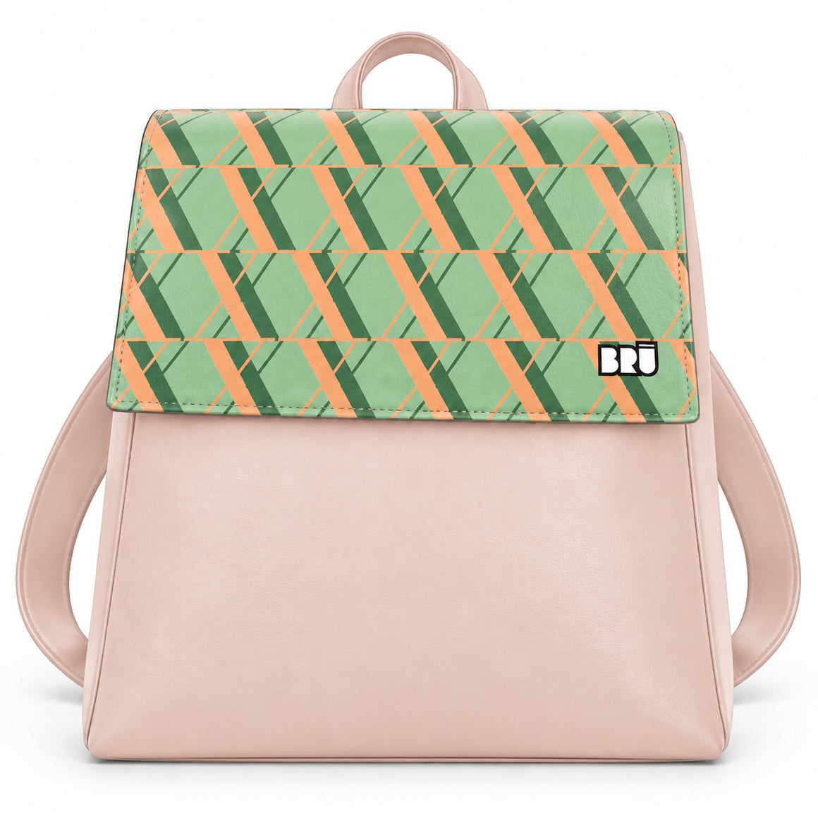 Zaino Mimì | Pink – Rome Edition Green – frontale