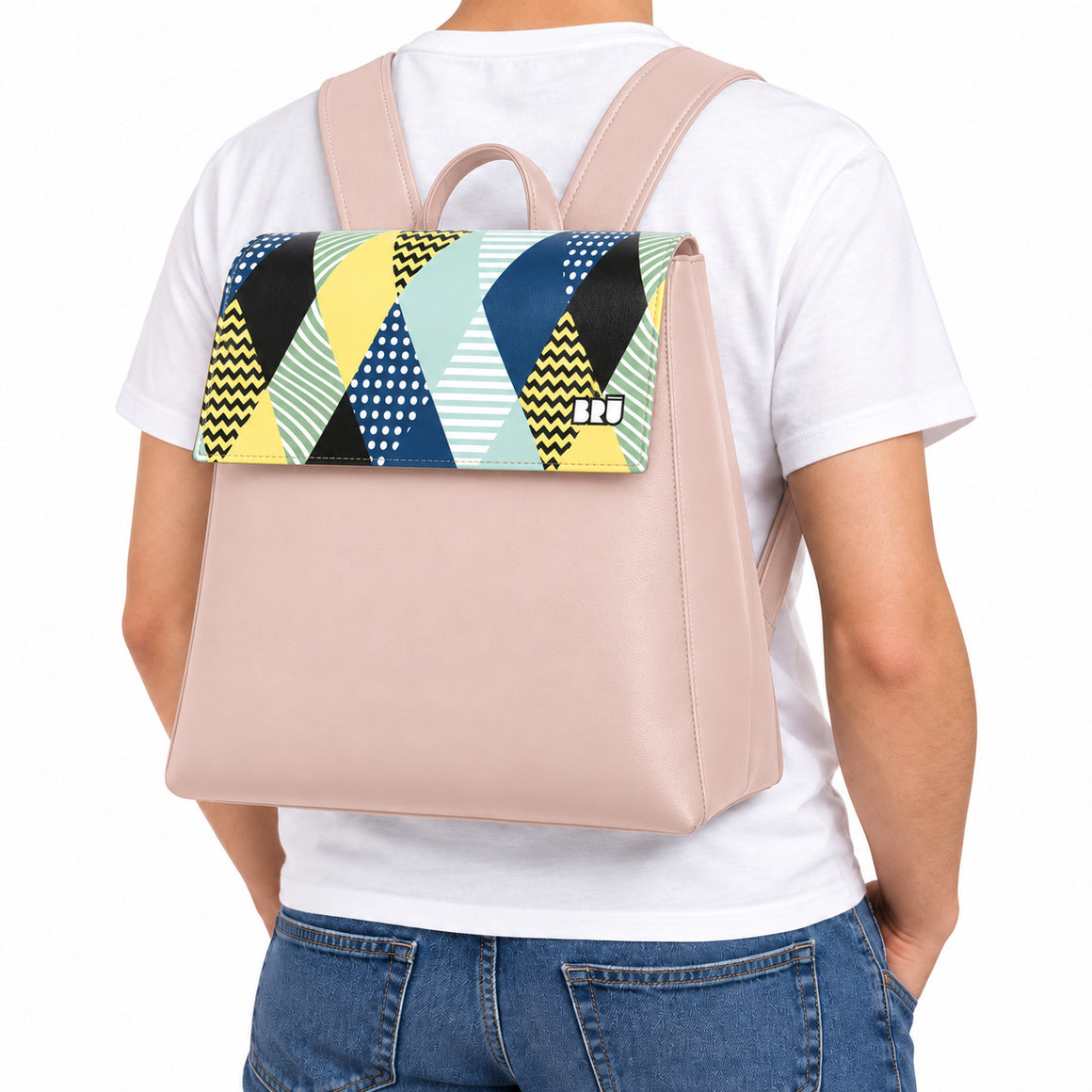Zaino Mimì | Pink – Venice Edition Blue – indossata