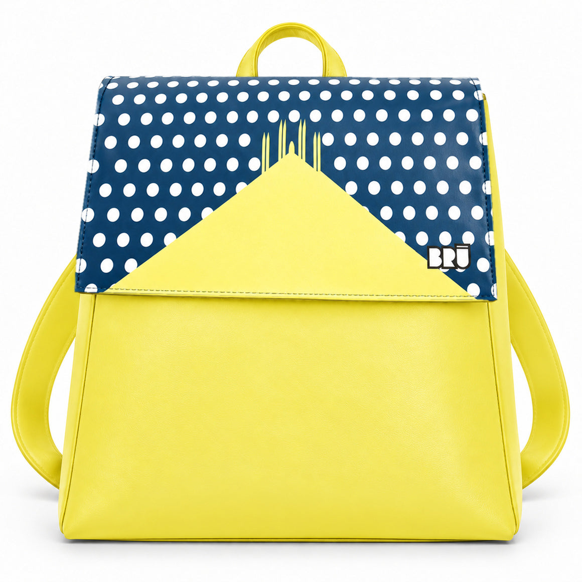 Zaino Mimì | Yellow – Milan Edition Blue – frontale