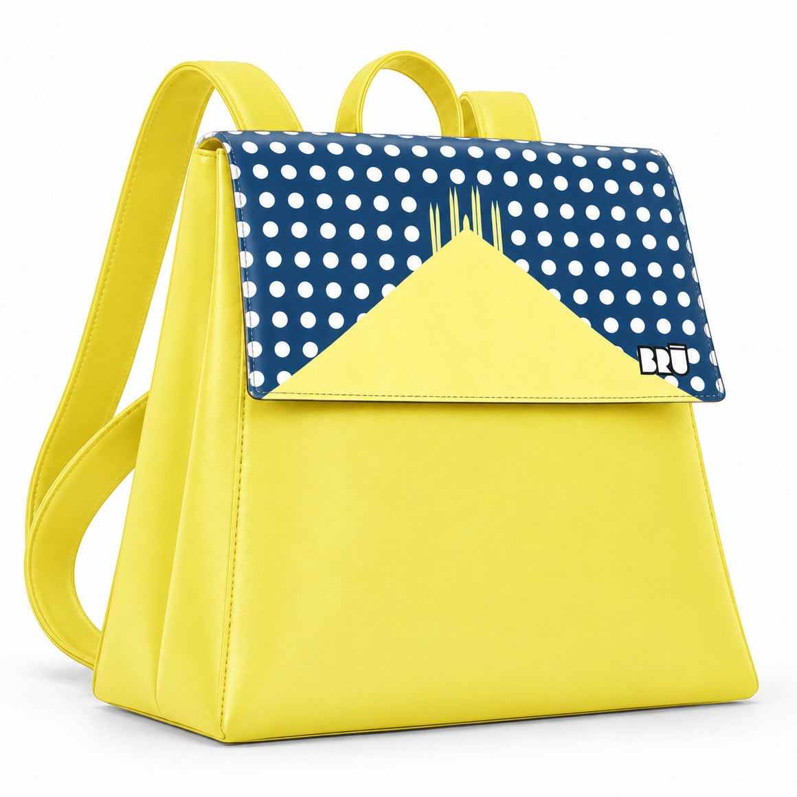 Zaino Mimì | Yellow – Milan Edition Blue – laterale
