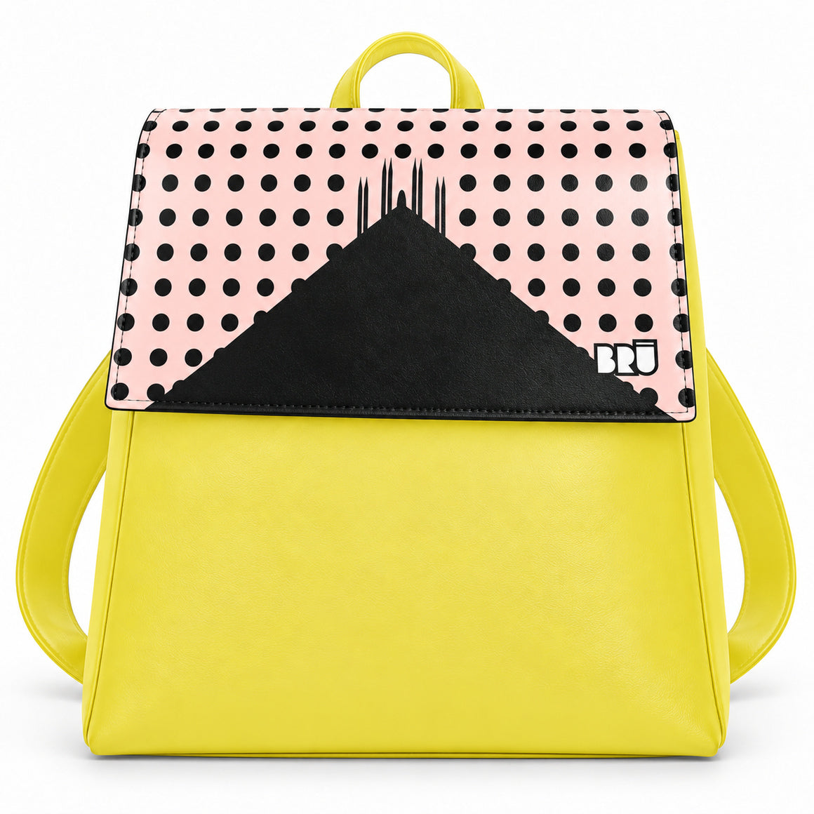 Zaino Mimì | Yellow – Milan Edition Pink – frontale