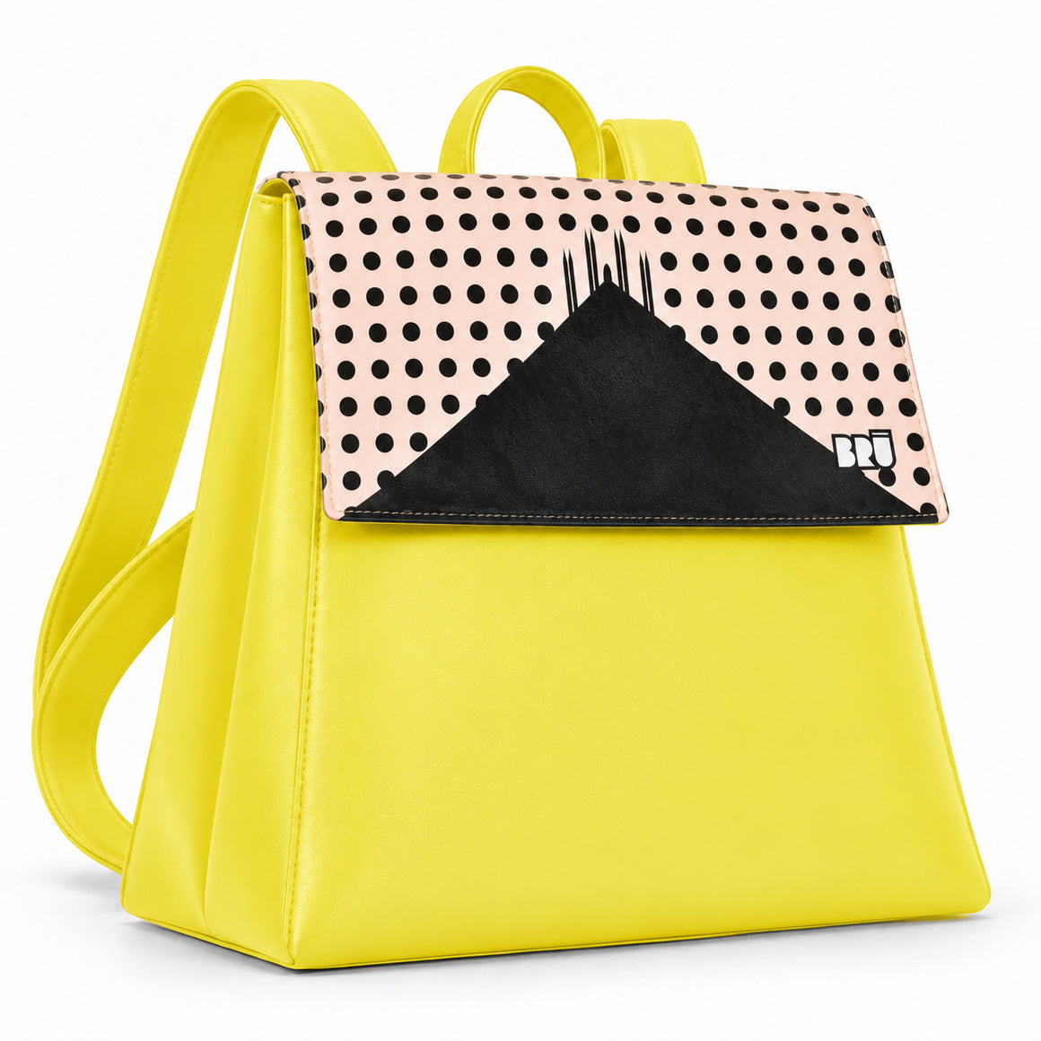 Zaino Mimì | Yellow – Milan Edition Pink – laterale
