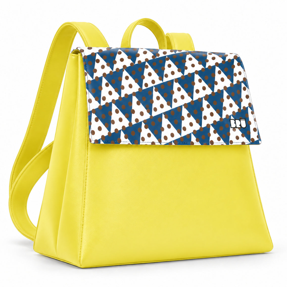 Zaino Mimì | Yellow – Naples Edition Blue – laterale