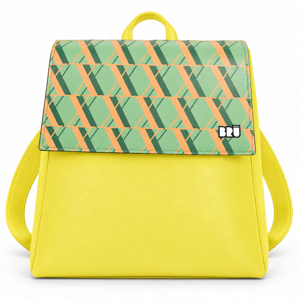 Zaino Mimì | Yellow – Rome Edition Green – frontale
