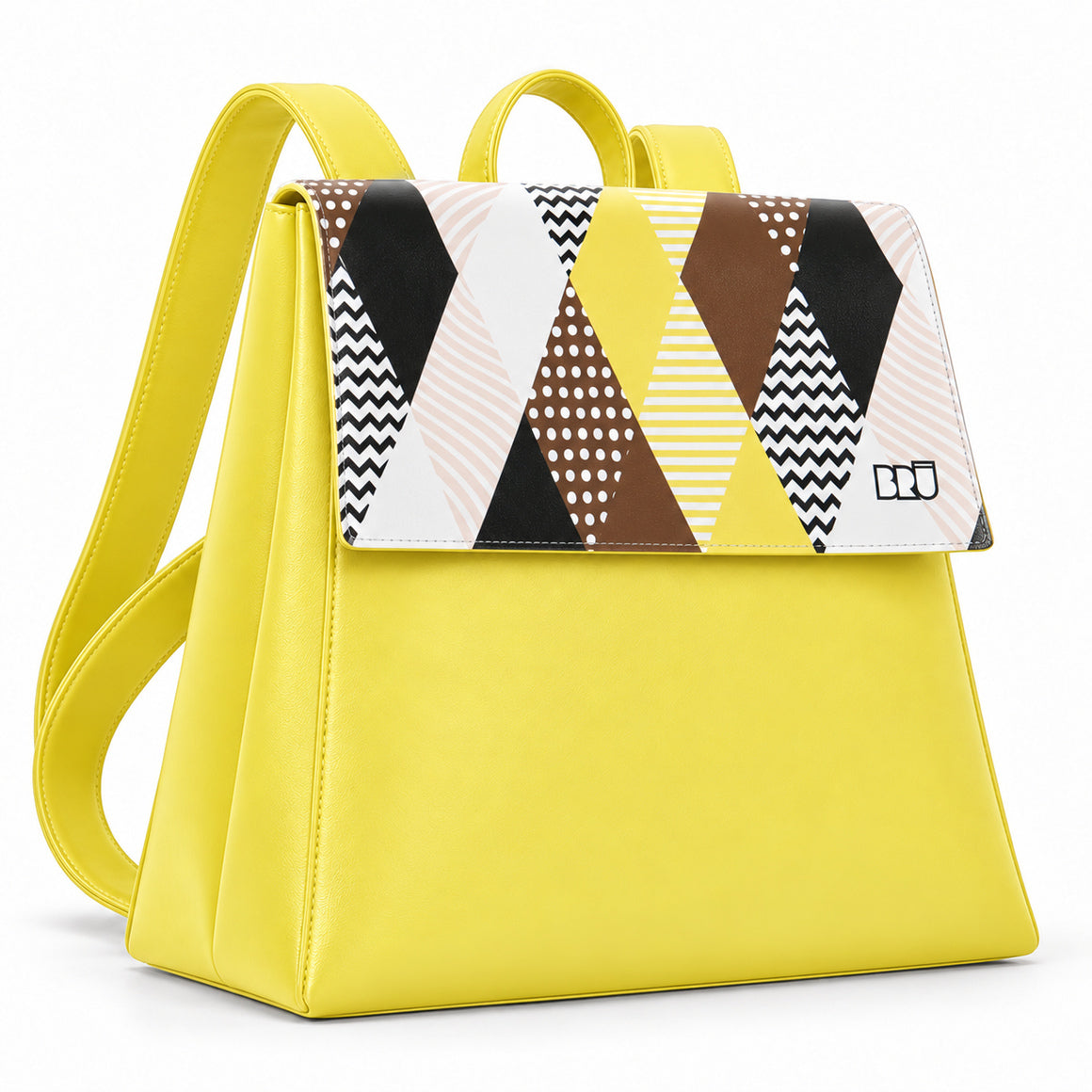 Zaino Mimì | Yellow – Venice Edition Brown – laterale